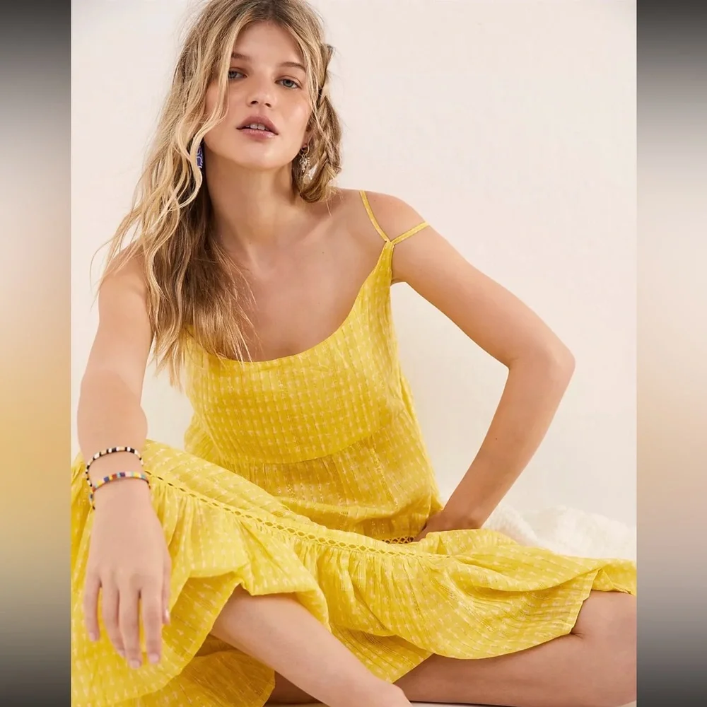 Free People Midnight Dance Print Maxi Slip NWT - Picture 1 of 7